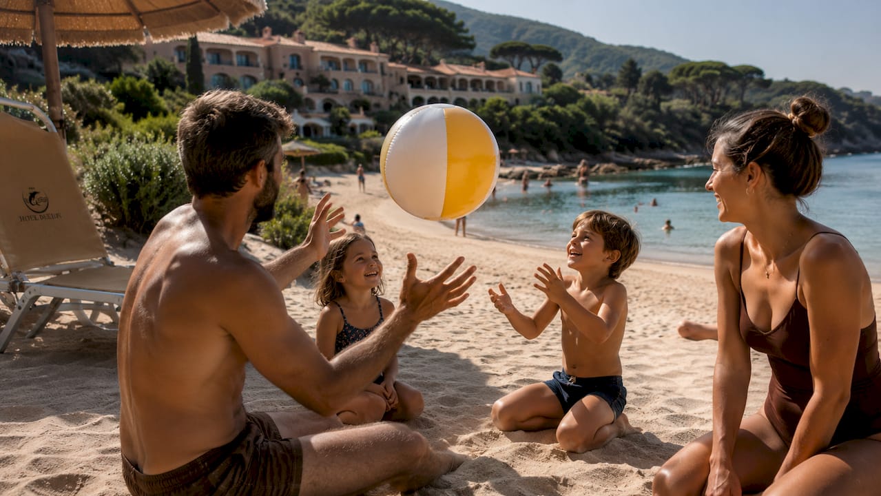 Hotel direttamente sulla spiaggia con accesso a una splendida distesa di sabbia all’Isola d’Elba.