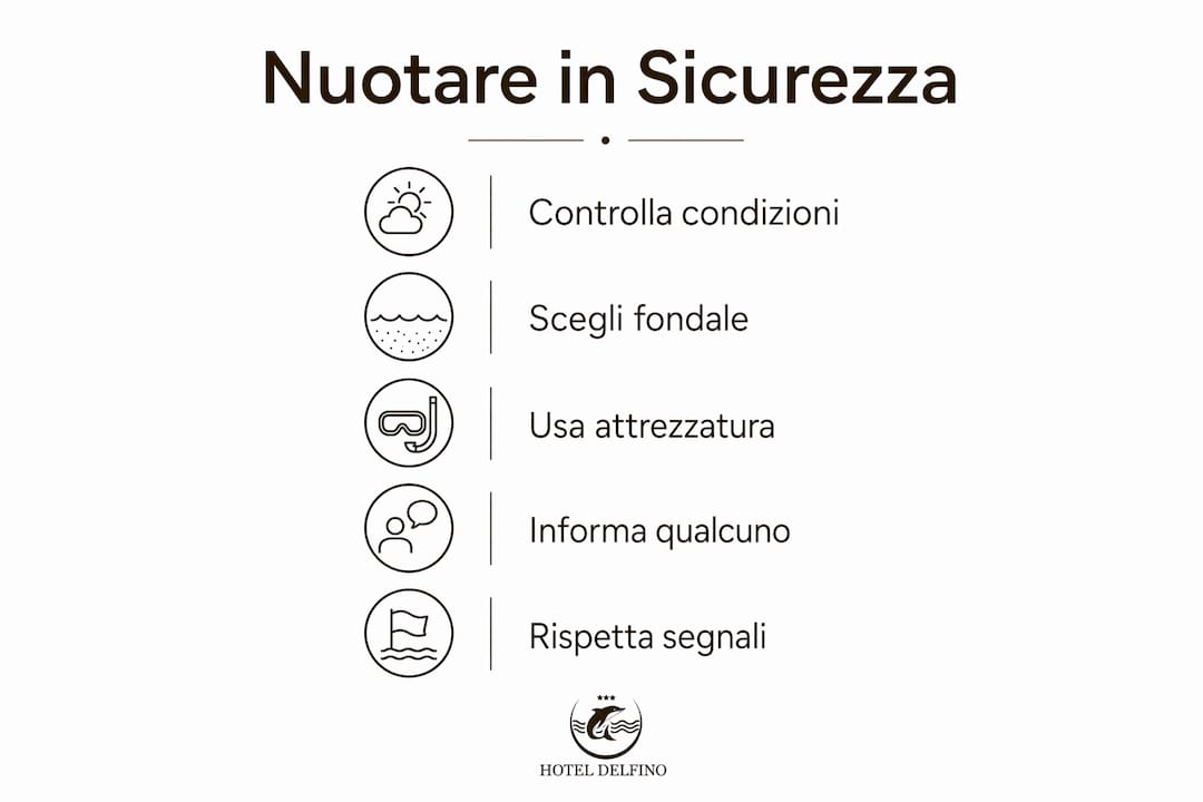 Infografica: consigli pratici per nuotare in sicurezza all’Isola d’Elba