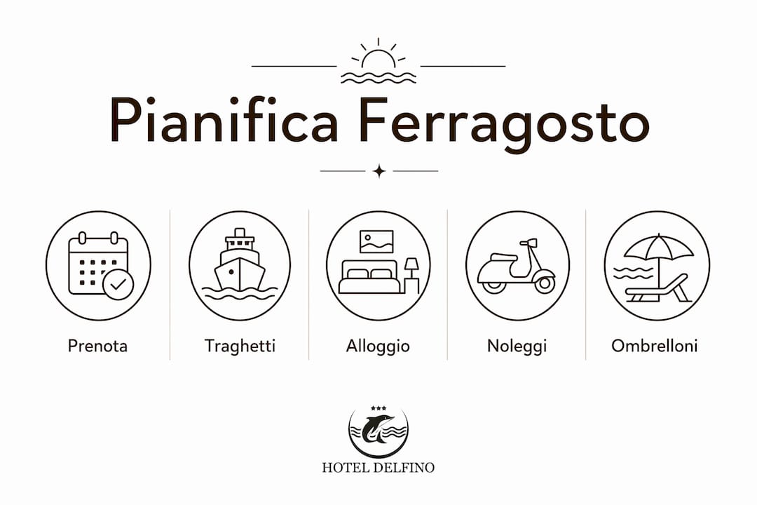 Guida visuale ai passi fondamentali per organizzare un Ferragosto indimenticabile sull’Isola d’Elba